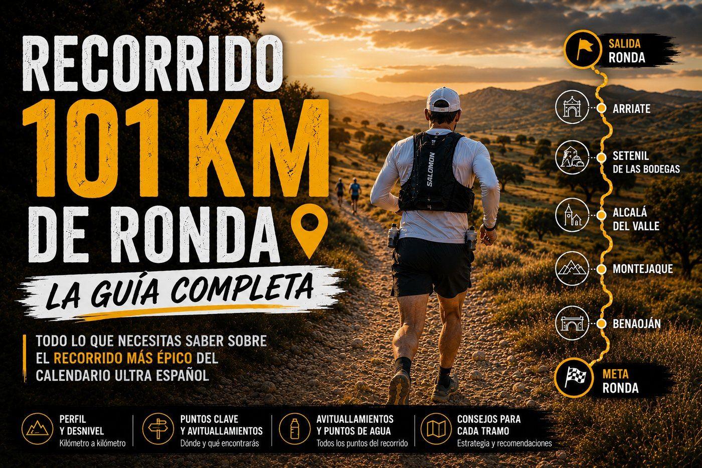 El recorrido de los 101 KM de La Legión — los 6 municipios